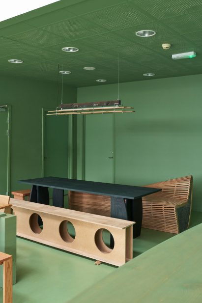 Wooden table and chairs
