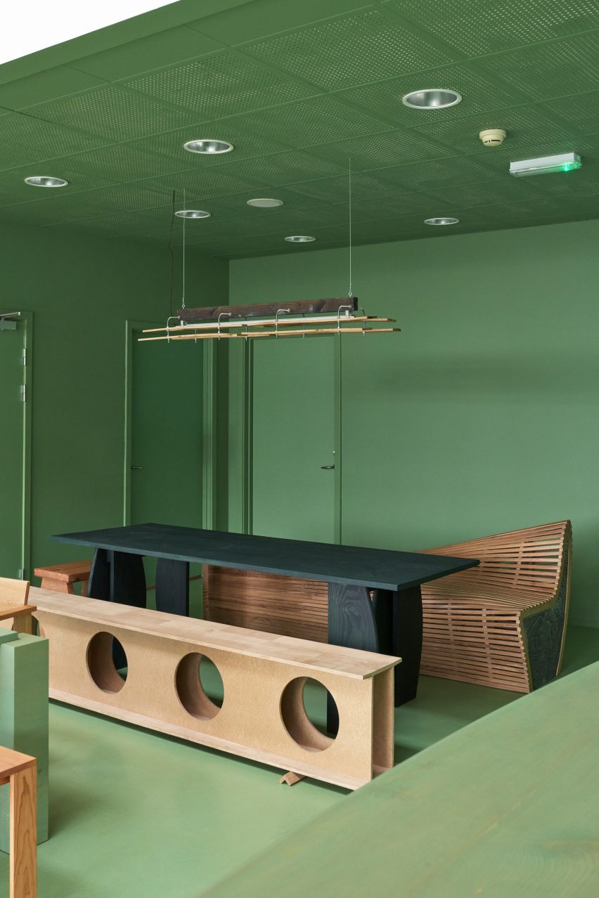 Wooden table and chairs