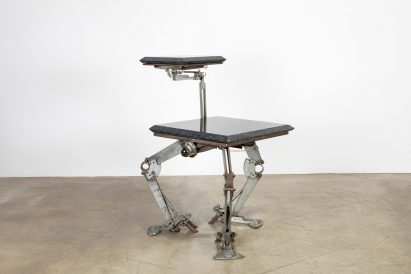 A marble table by Mark Brazier Jones