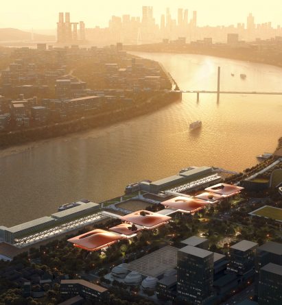 Aerial view of Cuntan International Cruise Centre