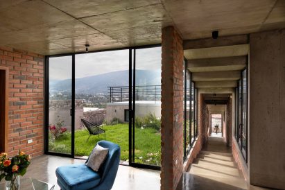 Living room at Slope House
