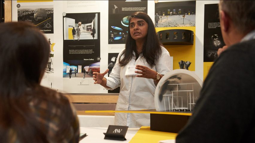 Tutor presenting at the Exhibition and Experience Design MA course at Fashion Institute of Technology