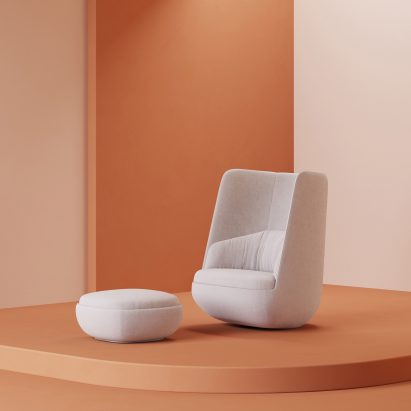 Gimbal Rocker chair by Hightower