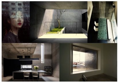 A moodboard by production designer Jon Henson