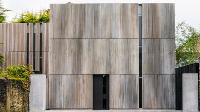 The exterior facade of One Folgate Street house