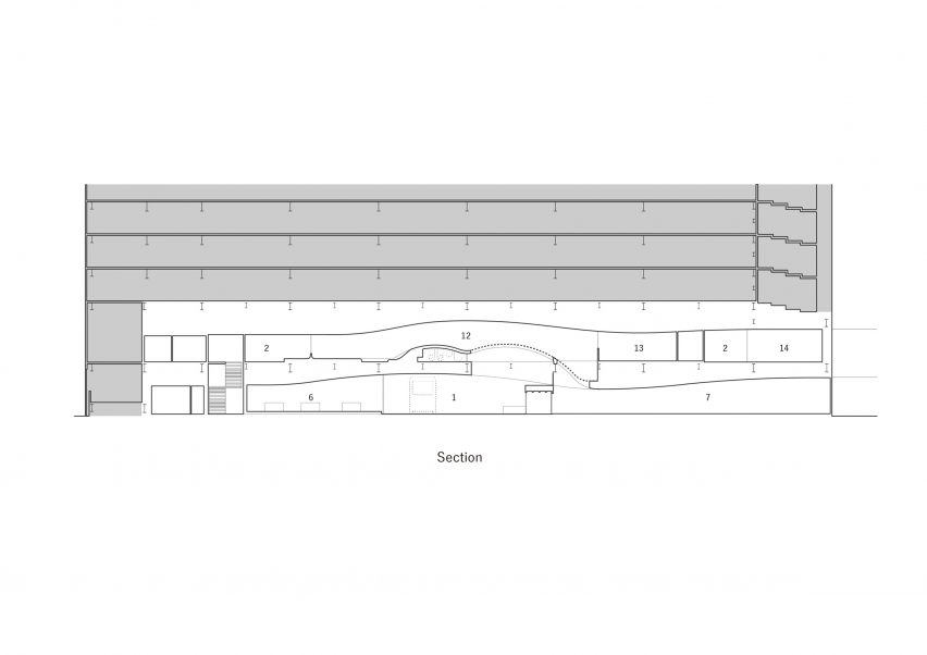 Plan of health and childcare centre in Kitakami