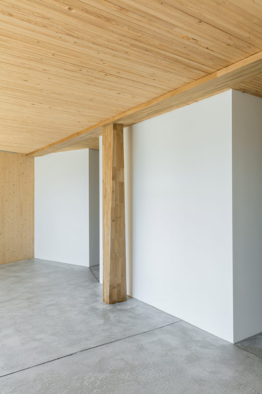 Weggishof is a modular mixed-use building that was designed by HHF Architects