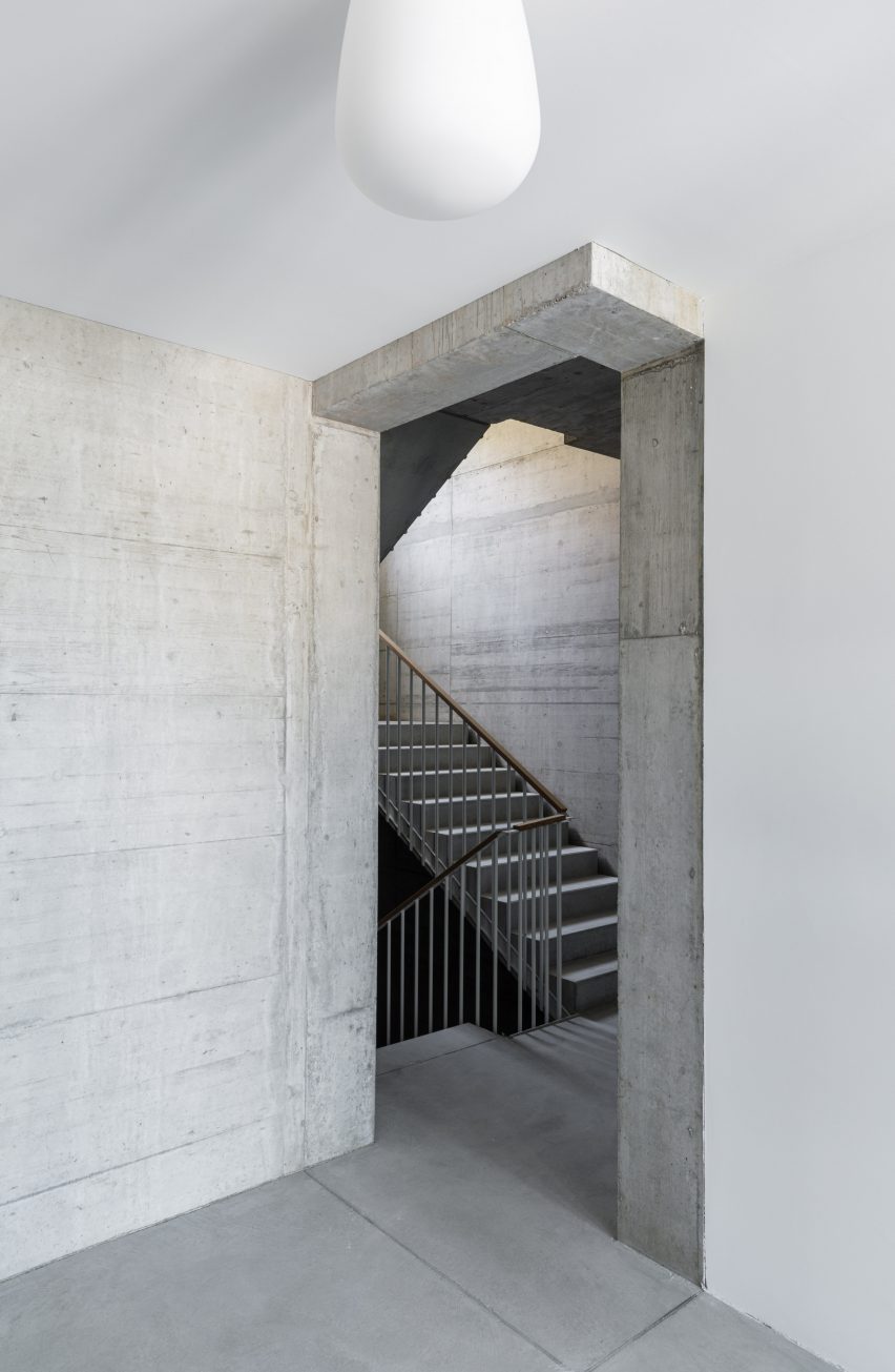 Weggishof is a modular mixed-use building that was designed by HHF Architects
