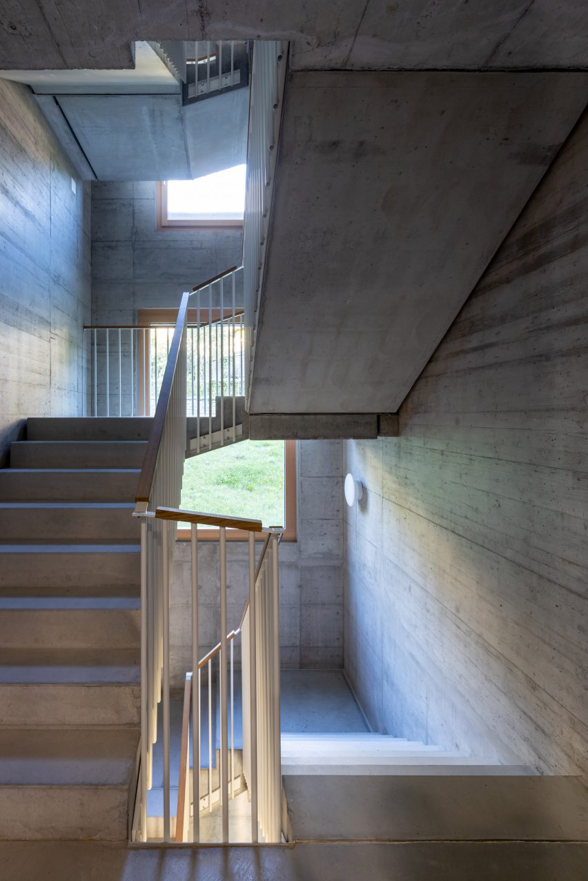 Weggishof is a modular mixed-use building that was designed by HHF Architects