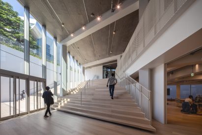 Internal staircase in student hub