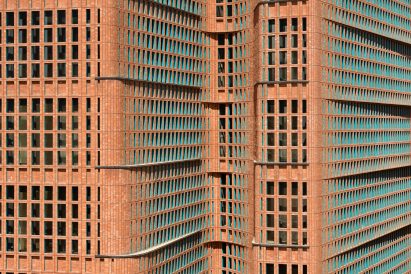 Image of the brick and glass facade