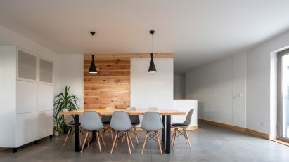White-walled kitchen