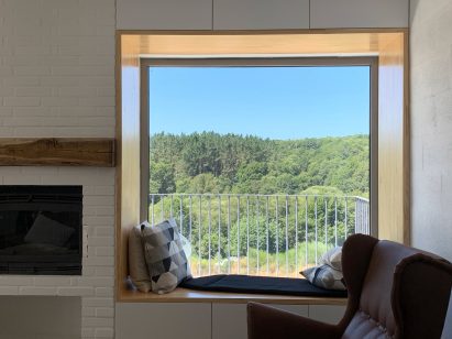 Windows inside Hórreo House