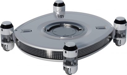 Four Hyundai Plug and Drive modules attached to a circular base