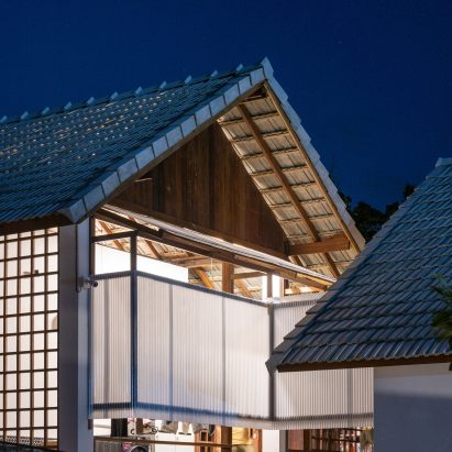 The home has pitched roofs clad in lanna tiles
