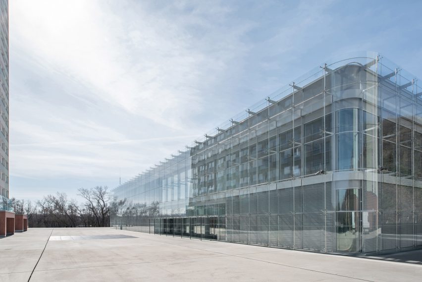 Faculty of Humanities a Charles University in Prague was designed by Kuba & Pilař Architekti
