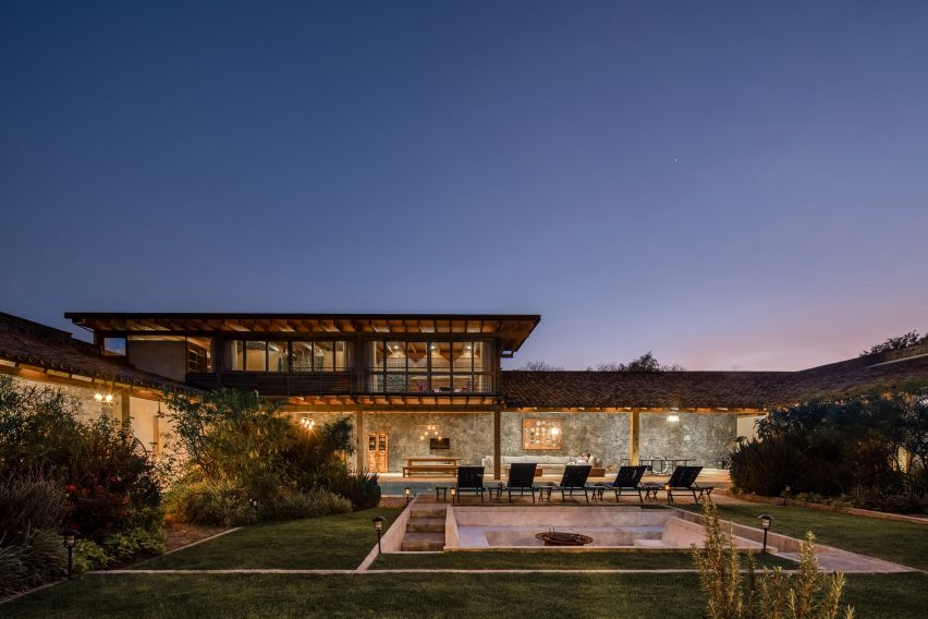 Hacienda Jardin at night