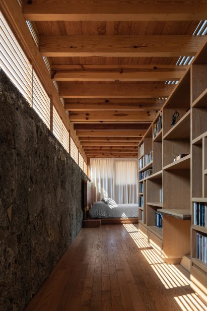Wood and stone interior