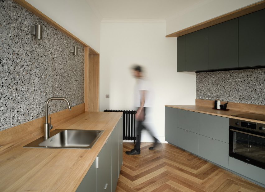 19th-century Edinburgh apartment designed by Luke McClelland features modern interiors