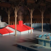 Sunken home forms setting for Virgil Abloh’s final Louis Vuitton show
