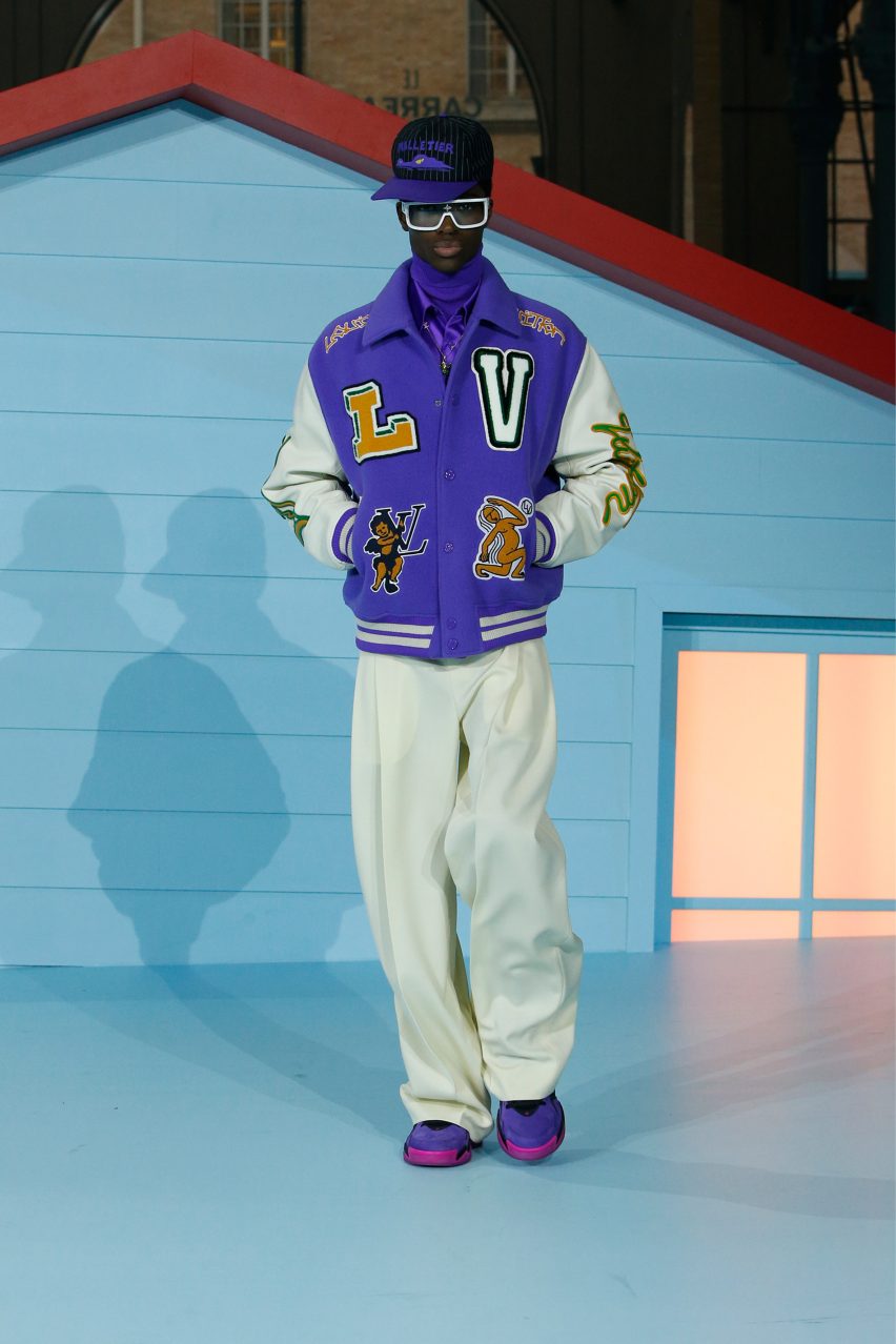 Louis Vuitton Autumn Winter 2022 show features a fragmented surrealist set