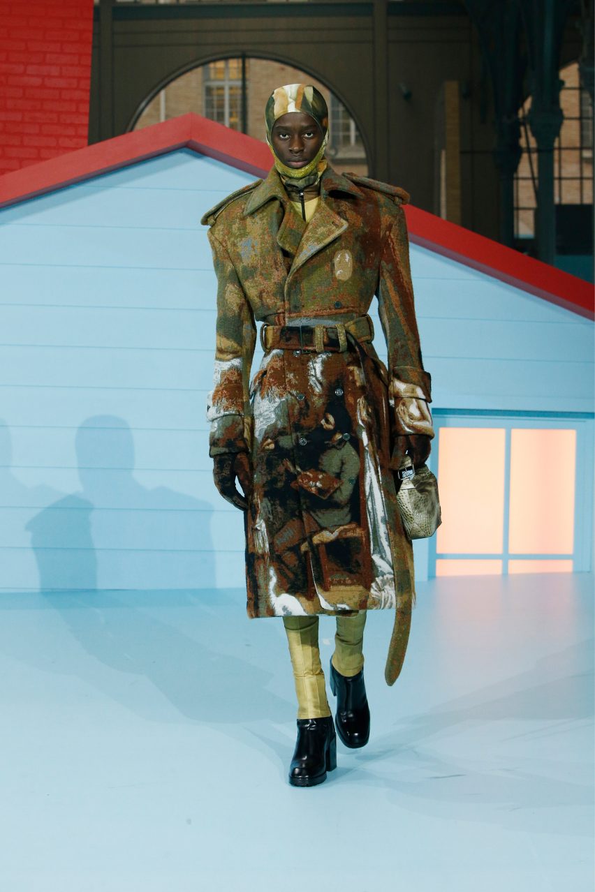 Louis Vuitton Autumn Winter 2022 show features a fragmented surrealist set