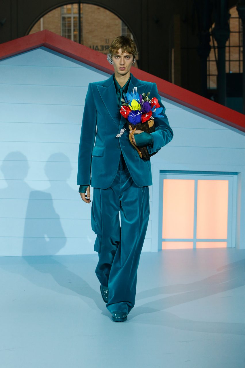 Louis Vuitton Autumn Winter 2022 show features a fragmented surrealist set