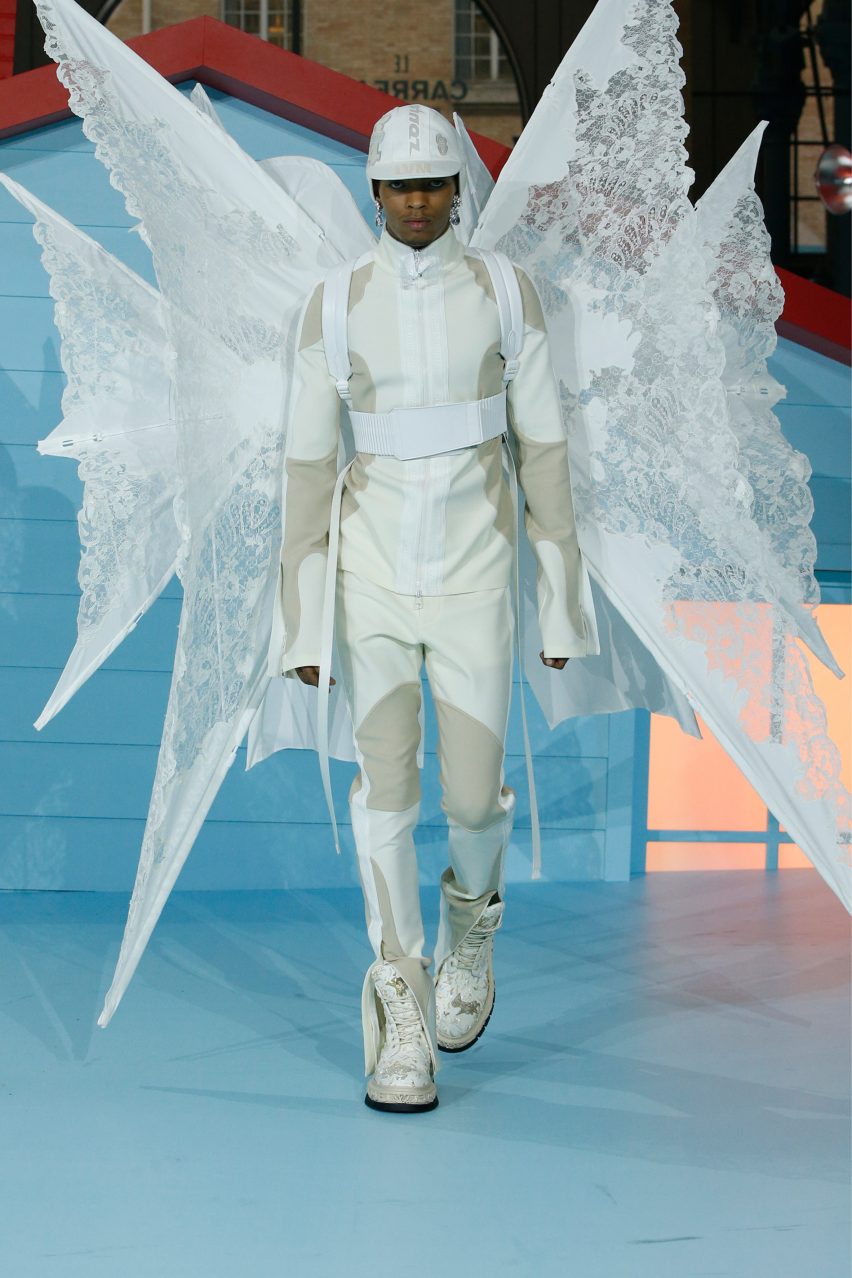 Louis Vuitton Autumn Winter 2022 show features a fragmented surrealist set
