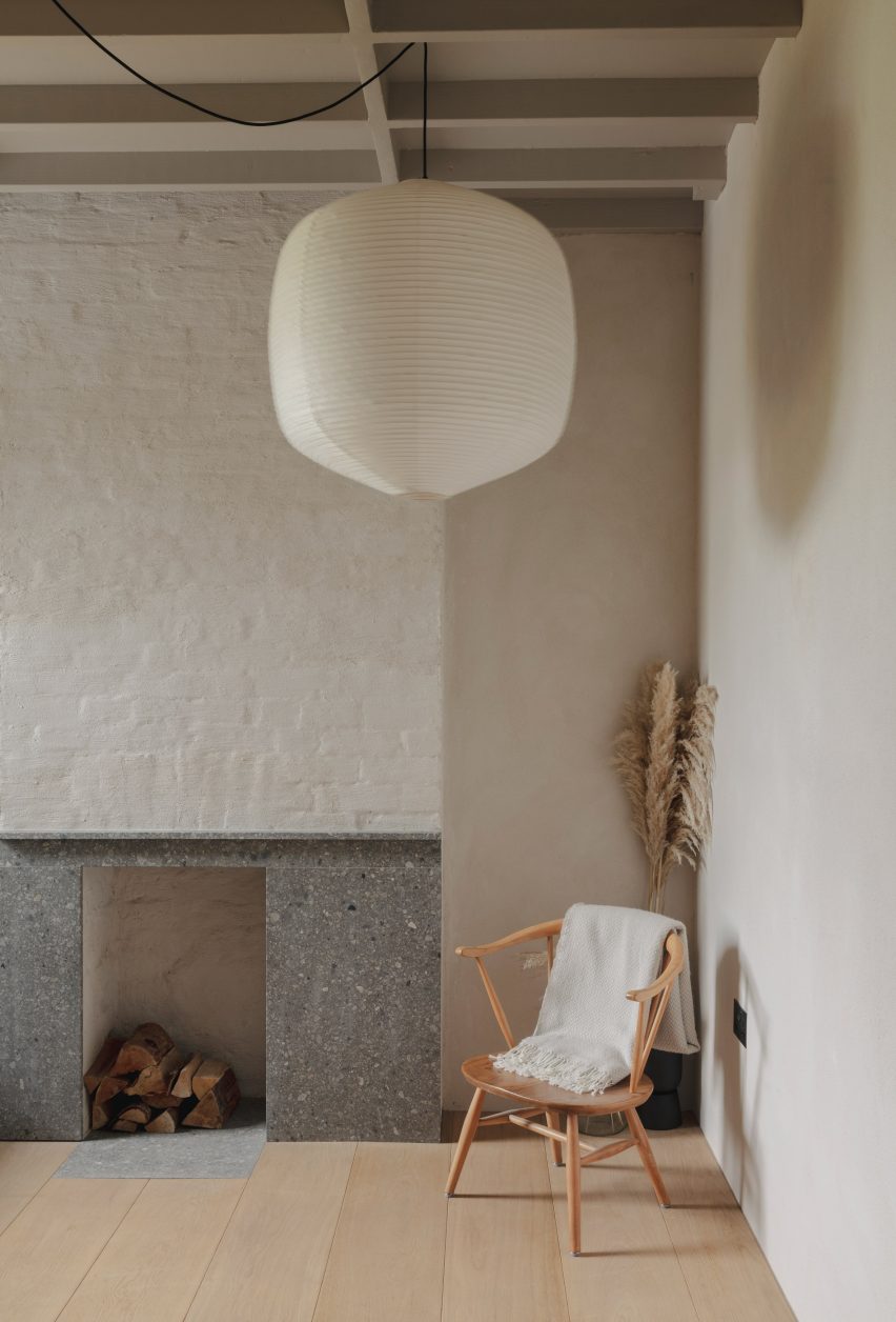 Living room inside Low Energy House designed by Architecture for London