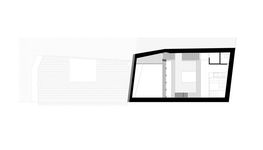 Third floor plan of Cruïlles 2 by Majoral Tissino Architects