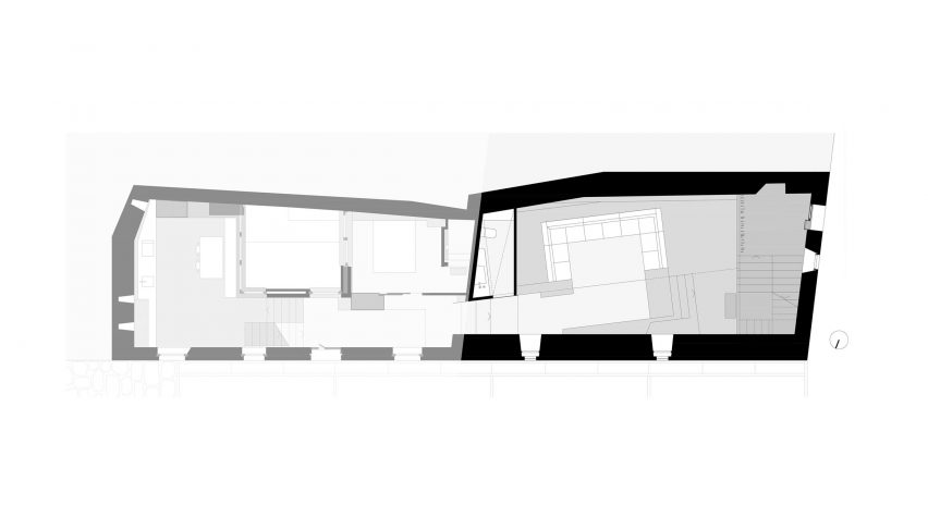 Ground floor plan of Cruïlles 2 by Majoral Tissino Architects