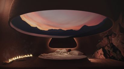 Render of a sleeping area at Plan C
