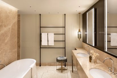 Studio Reveria marble bathroom