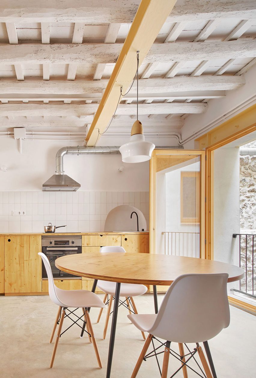 White-walled kitchen