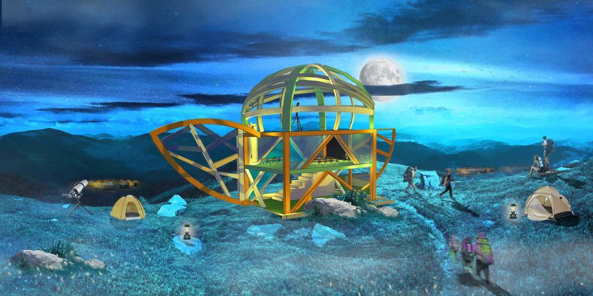 Render of a student architectural project at My Archischool