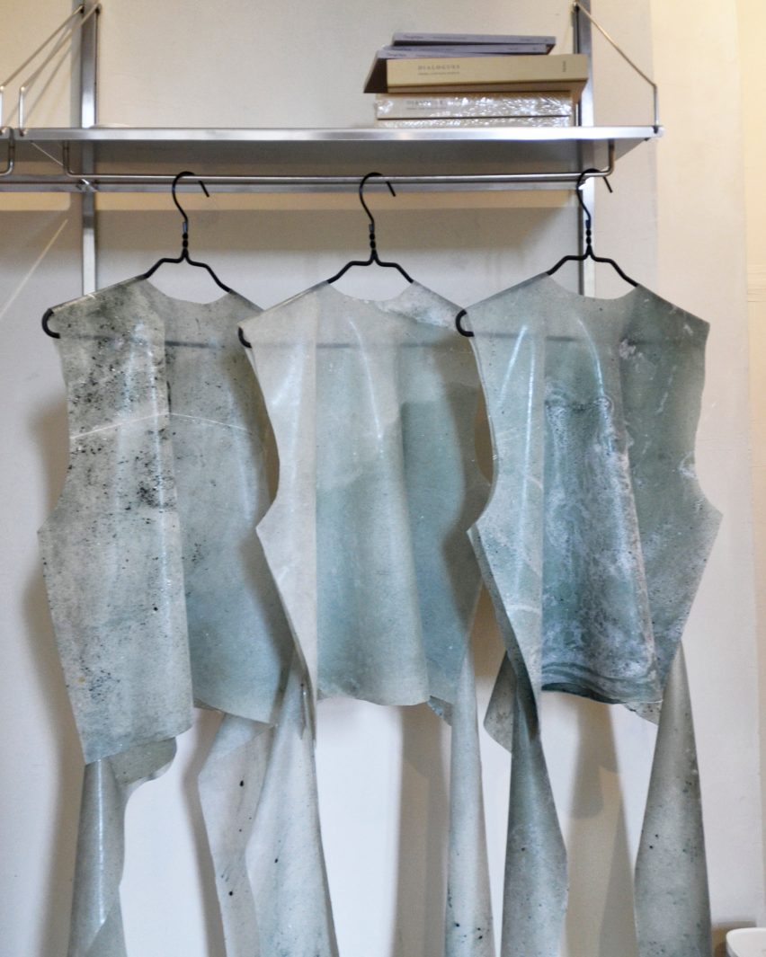 Clothes made from algae fabrics