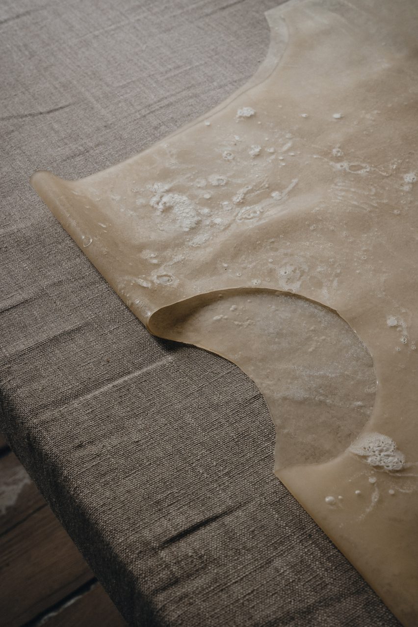 Close up of material by Natural Material Studio
