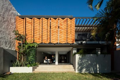 Orange-hued ceramic screens