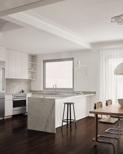 Overview of renovated home in Montreal