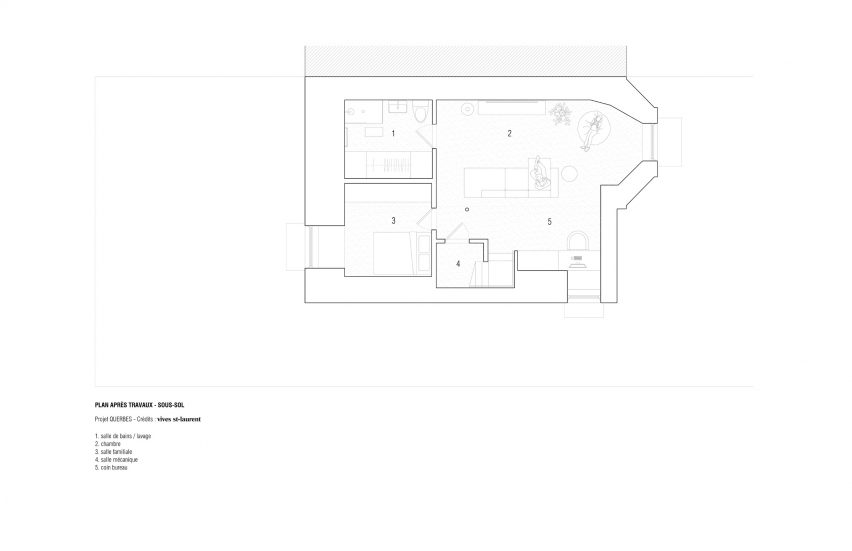 Basement level plan