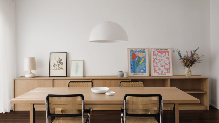 Interior of pale home in Montreal
