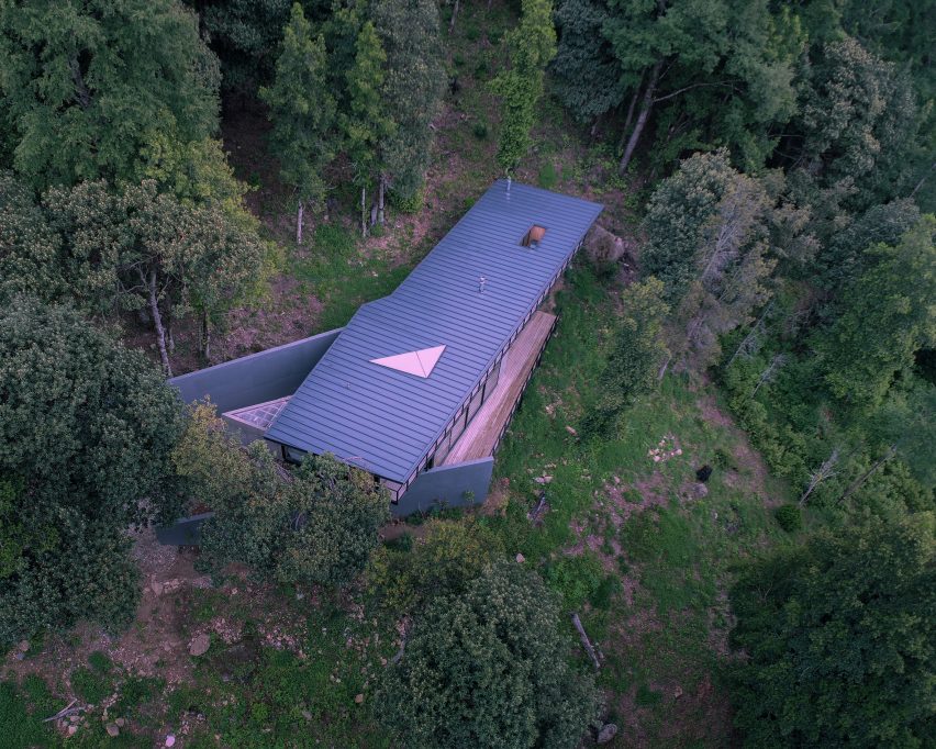 An aerial view of PR House