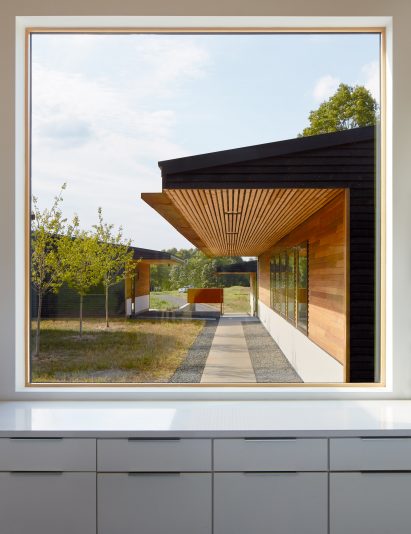 Windows frame different views across the home