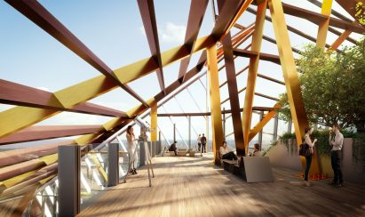Roof terrace of HEKLA Tower