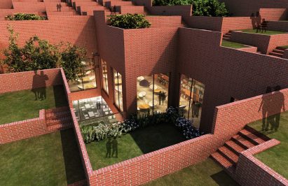 Rooftop courtyards