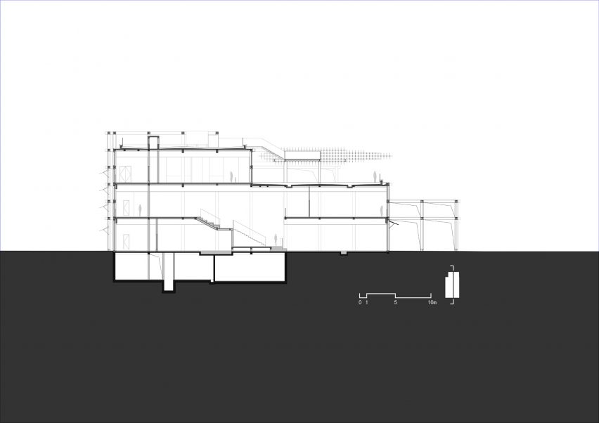 Section, Shaoxing Rice Wine Town Reception Room by Gad