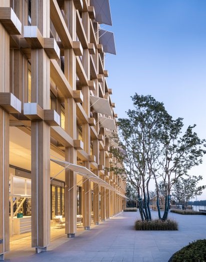 Recess at ground level, Shaoxing Rice Wine Town Reception Room by Gad