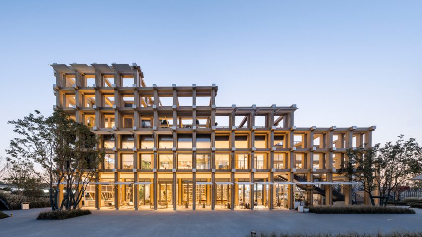 Exterior of Shaoxing Rice Wine Town Reception Room by Gad