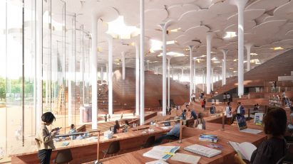 Interior of Beijing Sub-Center Library