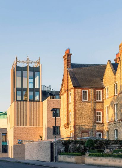 Tower of Anniversary Building at St Hilda's College